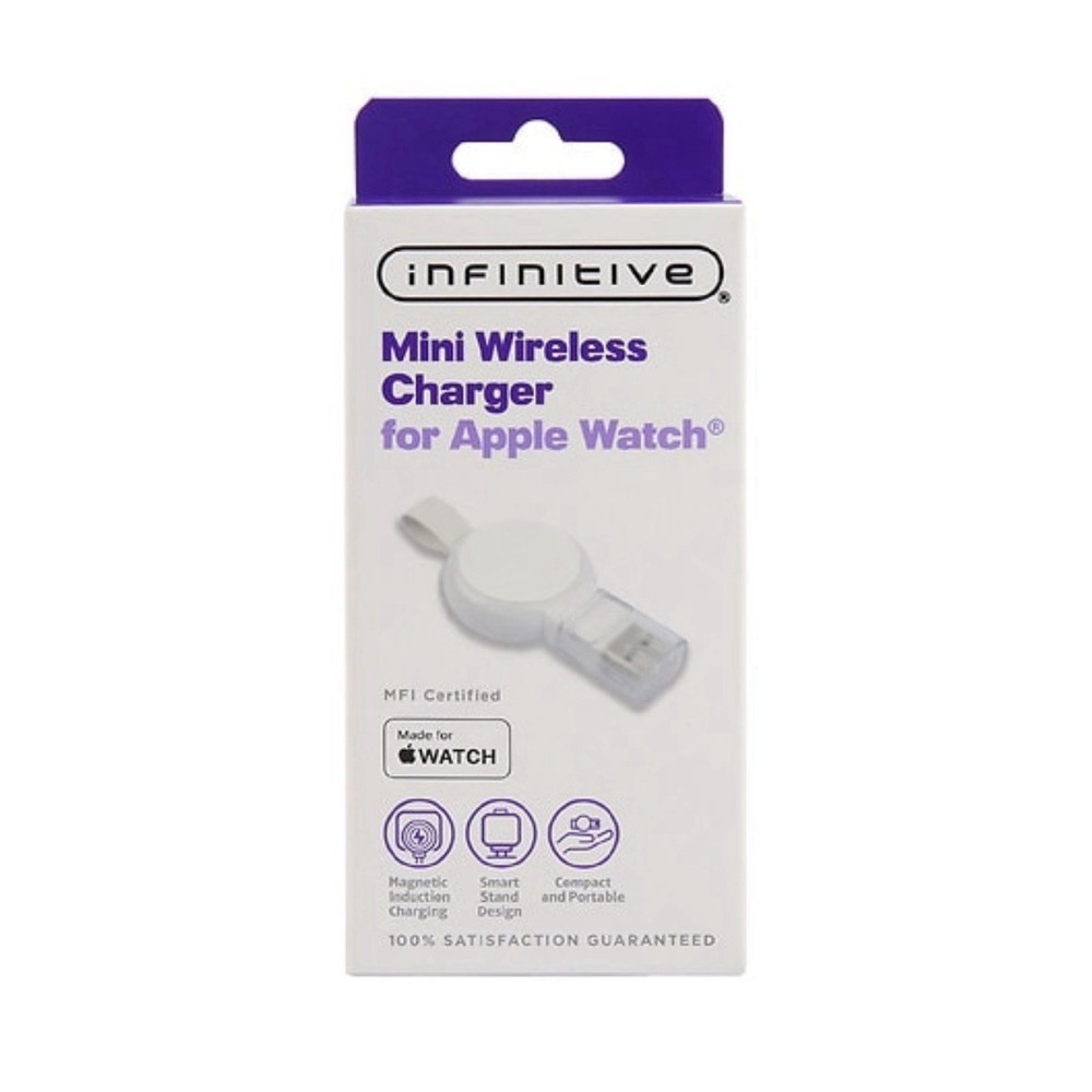 Infinitive Mini Wireless Charger for‎ Apple Watch - White, NIB